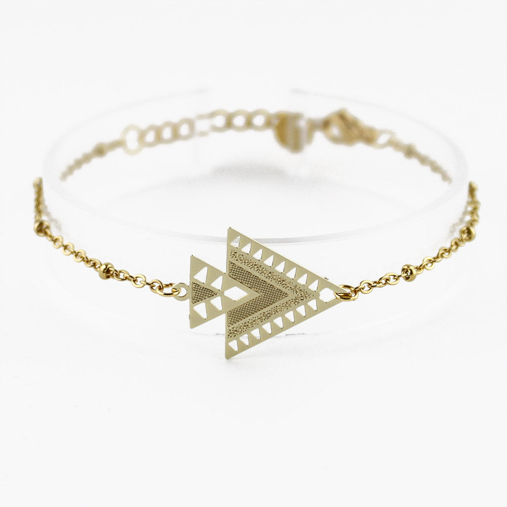 bracelet chainette kheops dorée