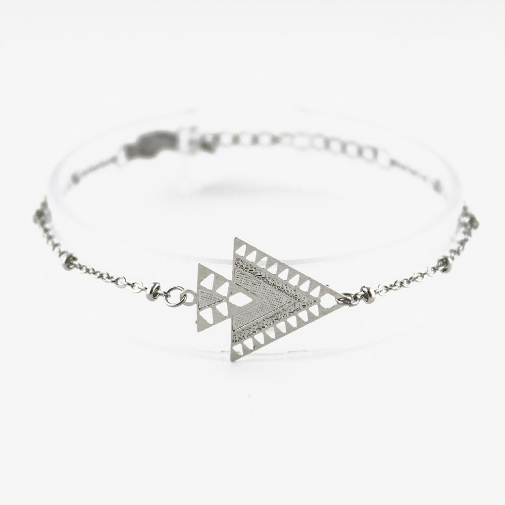 bracelet chainette kheops argentée